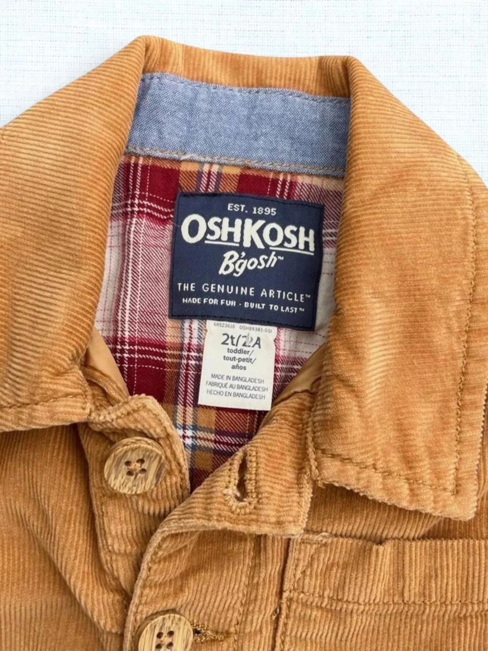 OshKosh B’gosh Boys Corduroy Jacket